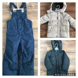 Bundle of boys kids toddlers size 4 winter wear